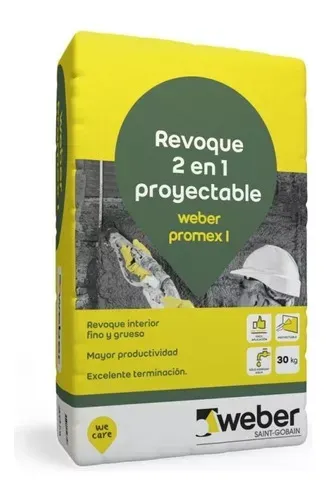 Revoque Proyectable Weber Promex I 2 en 1 x 30KG